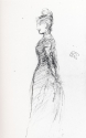 Woman in profile left, private collection
