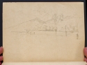 A corner of the port, Ajaccio, sketchbook (p. 77), The Hunterian