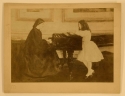 At the Piano, n.d.,  albumen print, GUL Whistler PH4/2