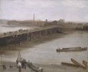 
                    Brown and Silver: Old Battersea Bridge, Addison Gallery of American Art
