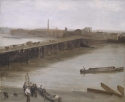 Brown and Silver: Old Battersea Bridge , Addison Gallery of American Art