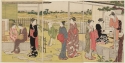 Chôbunsai Eishi, Teahouse near Fields, ca 1790, Museum of Fine Arts, Boston