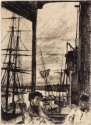 
                    Rotherhithe, etching, G70 5/6, The Hunterian, GLAHA 46752 