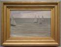 
                    Green and Grey: The Oyster Smacks, Evening, Art Institute of Chicago