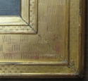 
                Symphony in Flesh Colour and Pink: Portrait of Mrs Frances Leyland, frame detail