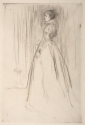 
                The Velvet Dress, drypoint, The Hunterian, GLAHA 46774