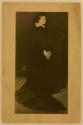 
                    Arrangement in Black, No. 2: Portrait of Mrs Louis Huth, platinum print, 1890s?, GUL
Whistler PH4/15