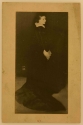 
                Arrangement in Black, No. 2: Portrait of Mrs Louis Huth, platinum print, 1890s?, GUL
Whistler PH4/15