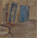 View a larger version of this image W. R. Sickert, Whistler's studio, private collection