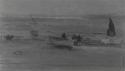 Beach scene with fishing boats, Whereabouts unknown