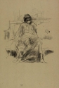 
                The Draped Figure, Seated, lithograph, The Hunterian, GLAHA 49574