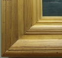 
                    The Bathing Posts, Brittany, frame detail
