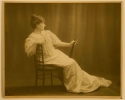 W. & D. Downey, Ethel Whibley reclining in a chair, 1895/1903, platinum print,
GUL Whistler PH1/51, 2491