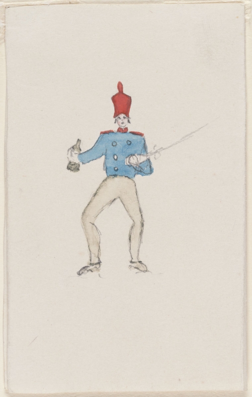 Soldier with bottle and gun
