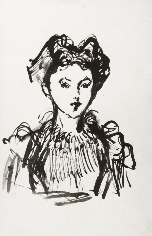Study for 'The Blue Girl: Portrait of Miss Elinor Leyland'