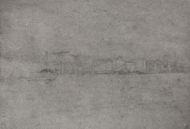 Houses along a Venetian waterfront; v.: Buildings