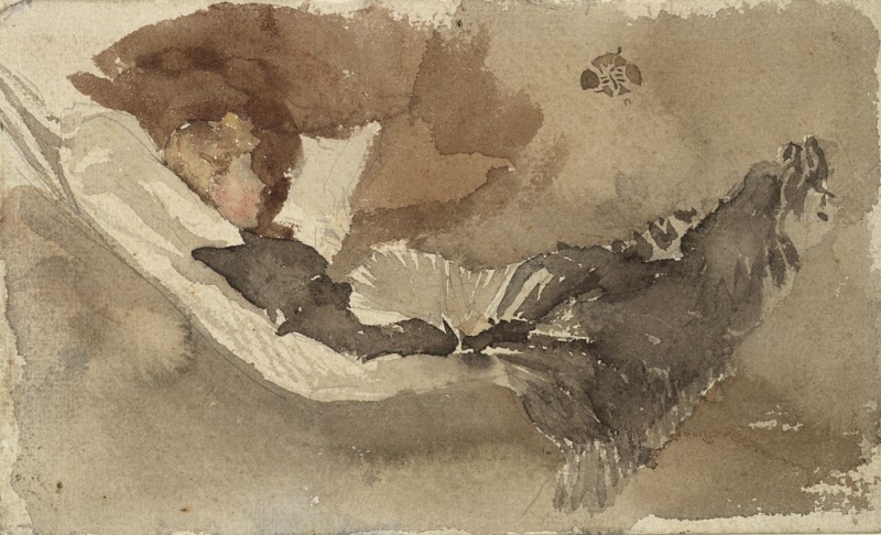 Maud Reading, in a Hammock