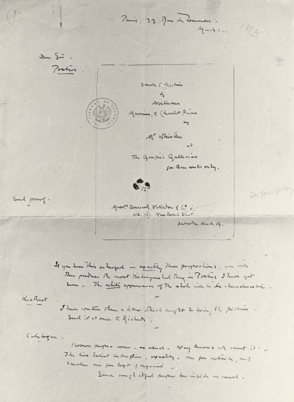 Designs for the catalogue 'Nocturnes, Marines and Chevalet Pieces'