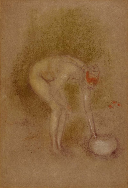 A nude with a bowl