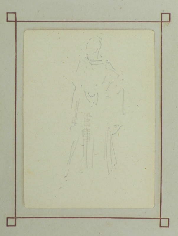 Sketch after a Greek terracotta figure