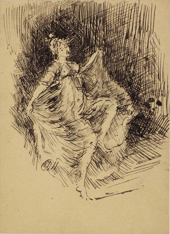 A girl dancing