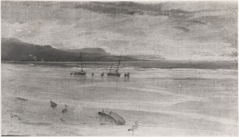 A Coast Scene with Boats